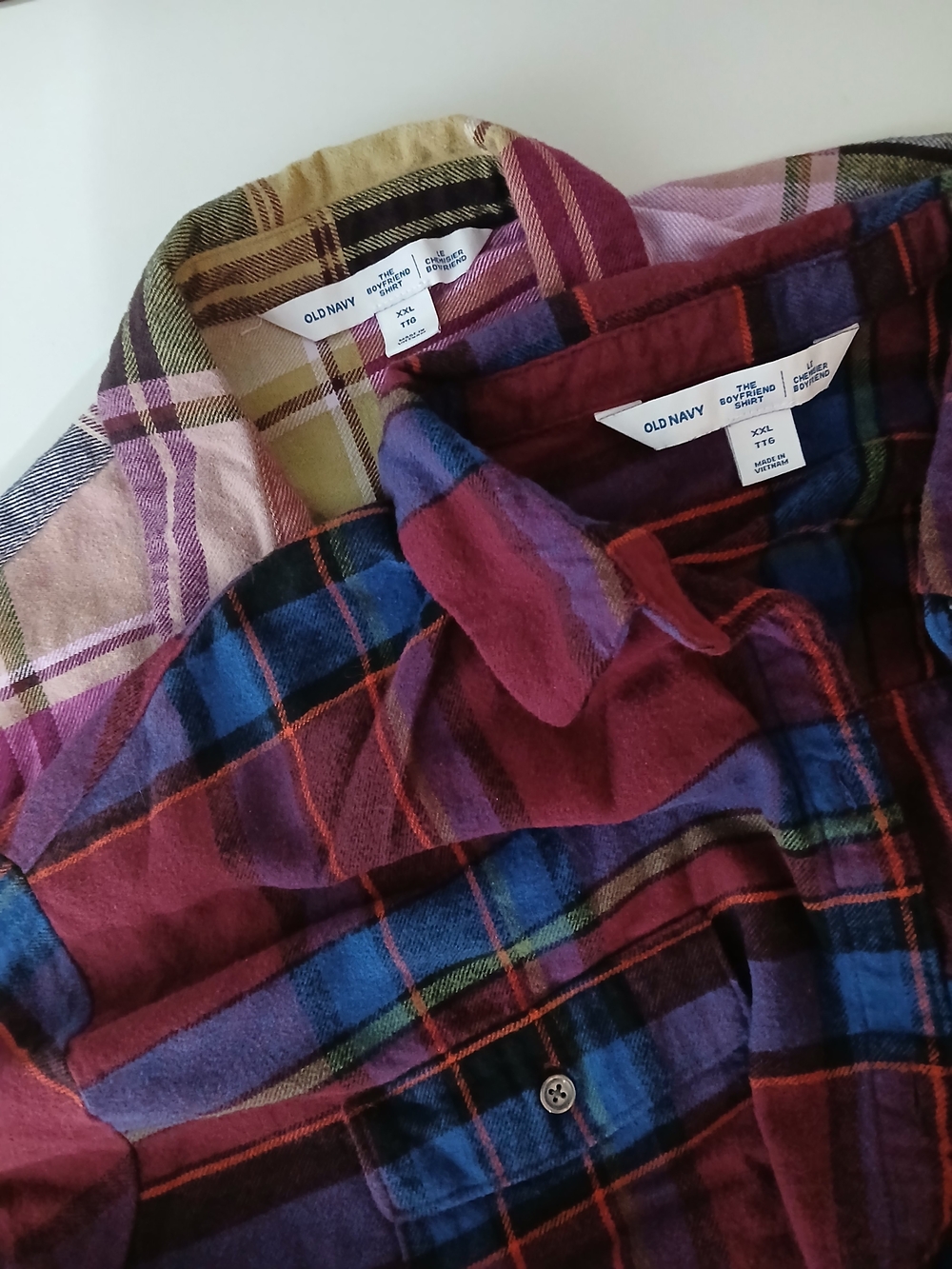 2 Plaid Old Navy The boyfrend Shirts